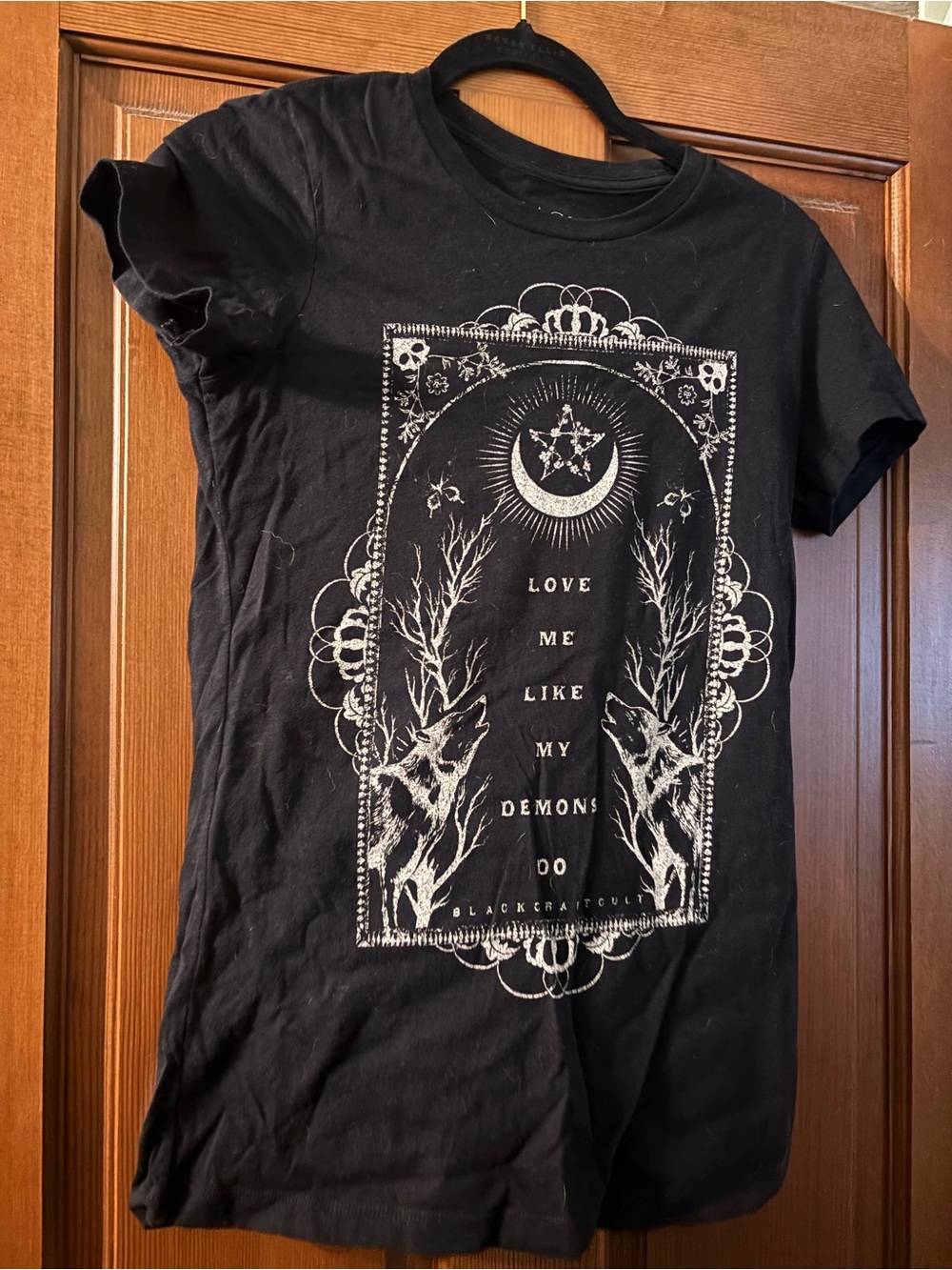 Blackcraft Cult Graphic Short-Sleeve Tee — 'Love Me Like My Demons'